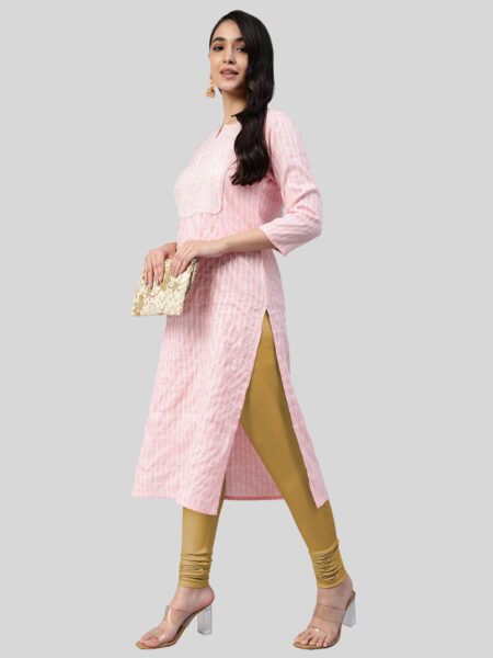 LYRA LIGHT GOLD Premium Churidaar Leggings